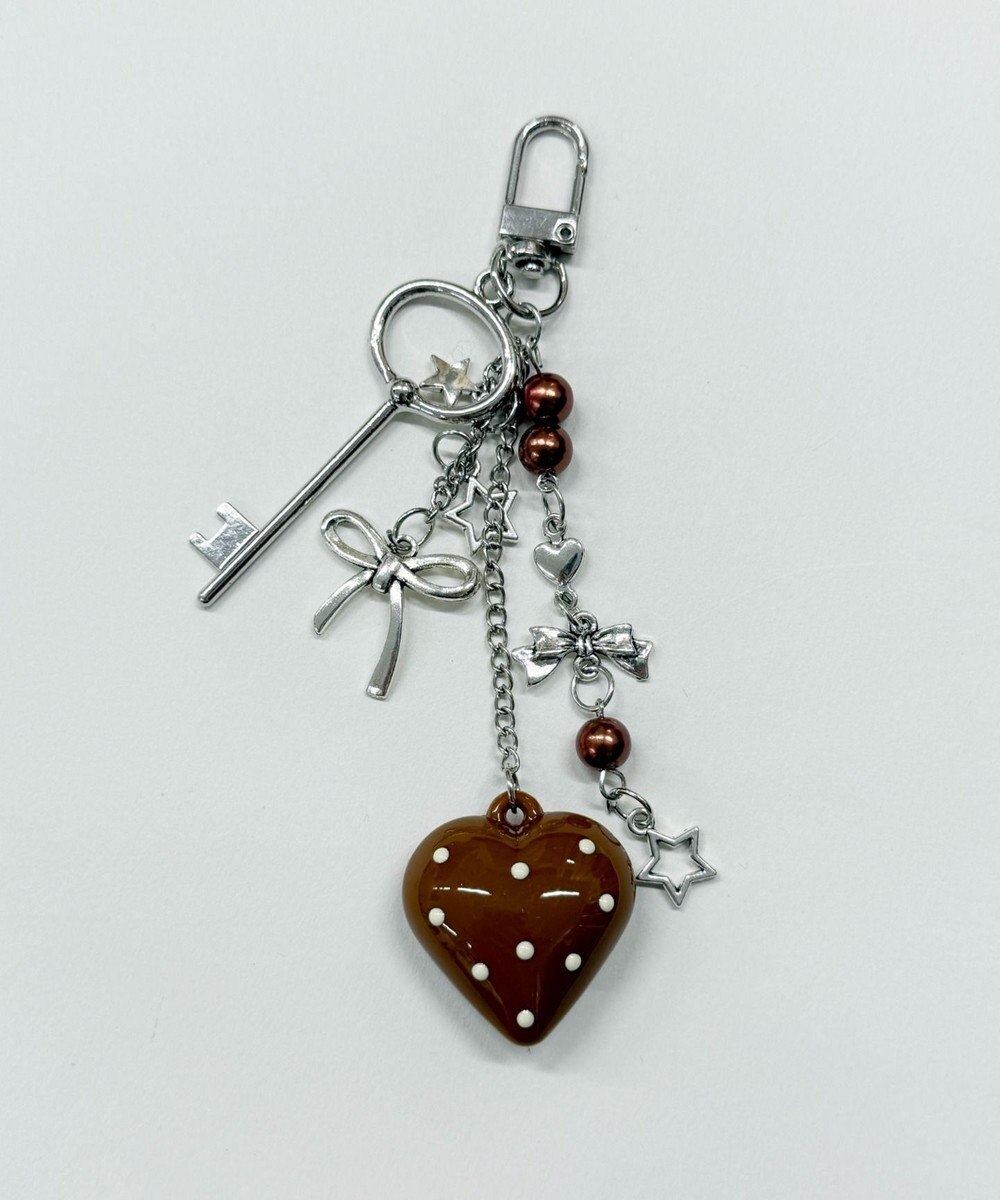 WEGO ドットハートキーホルダー 