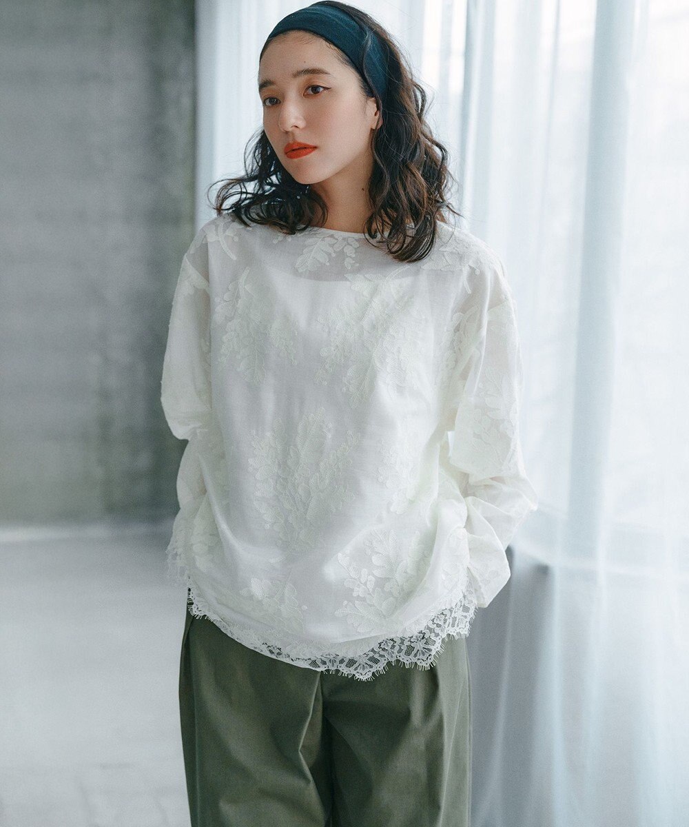 23区 サテンレースキャミソール 