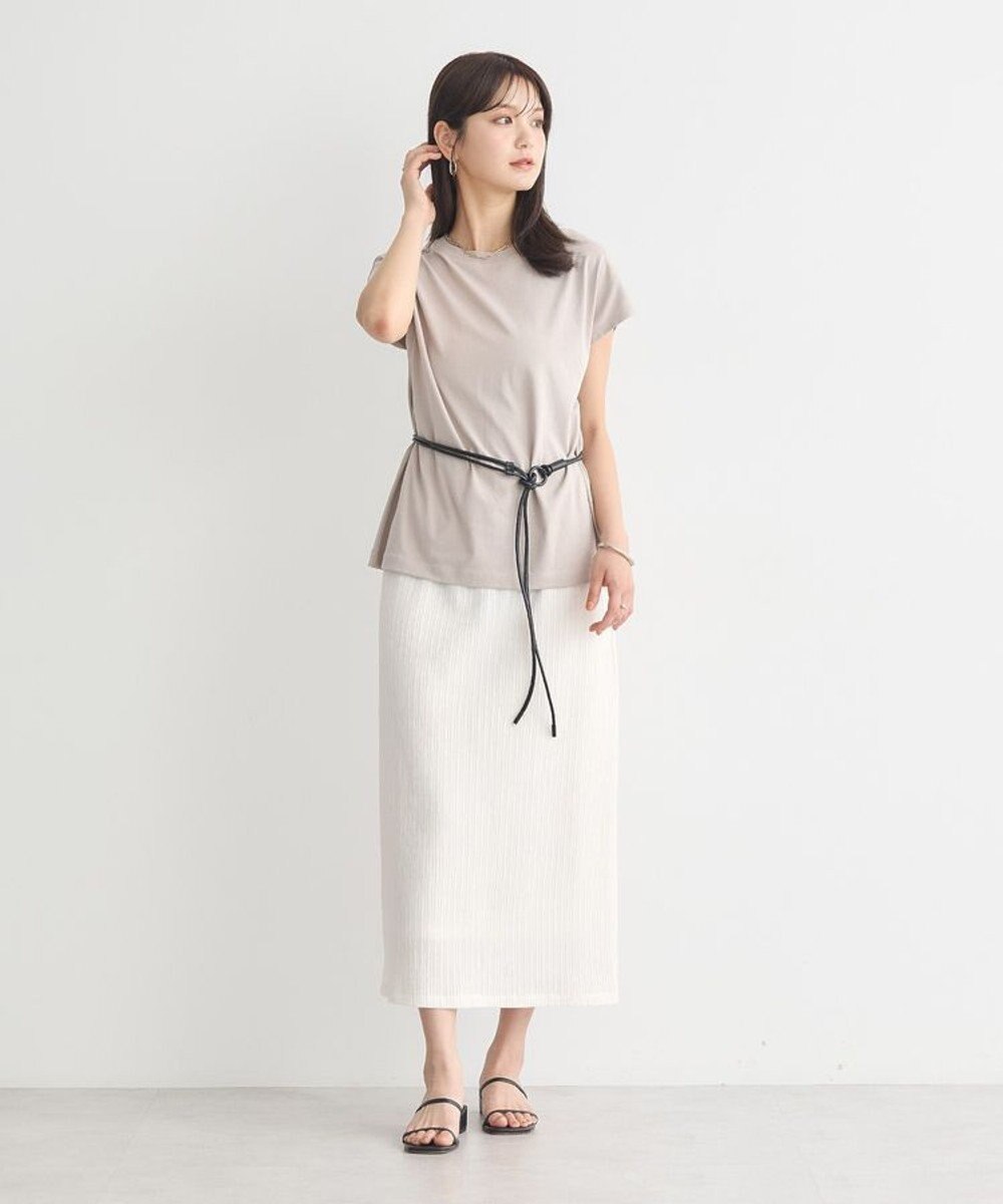 earth music&ecology 【接触冷感/洗濯機可】フレンチＴ 