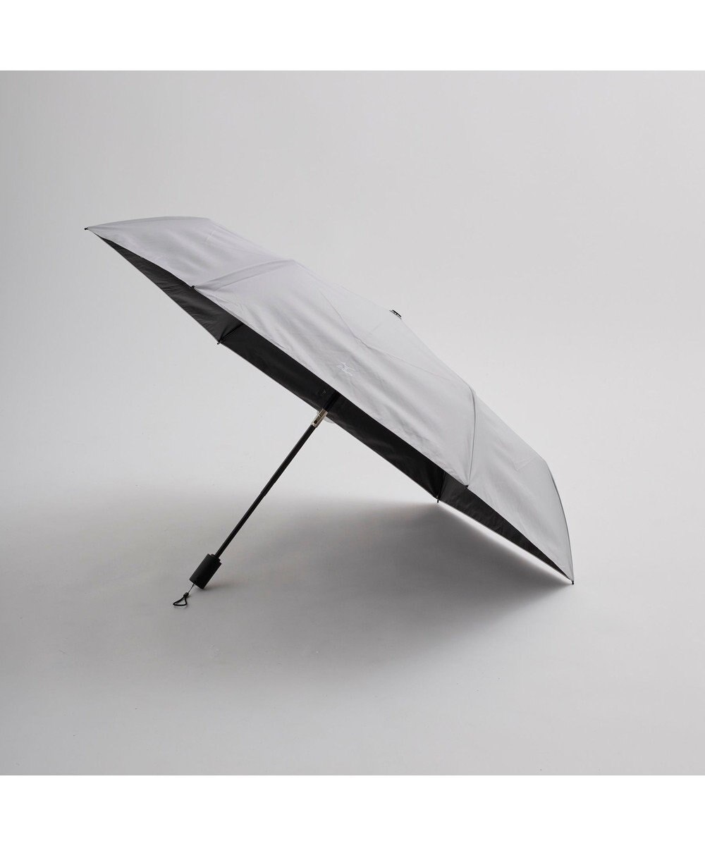 MOONBAT MIZUNO  (ミズノ) 無地 ロゴ 日傘 折りたたみ傘 自動開閉 1プッシュ パラソル 晴雨兼用 一級遮光 遮熱効果 遮光率100% UV遮蔽100% 高遮熱 