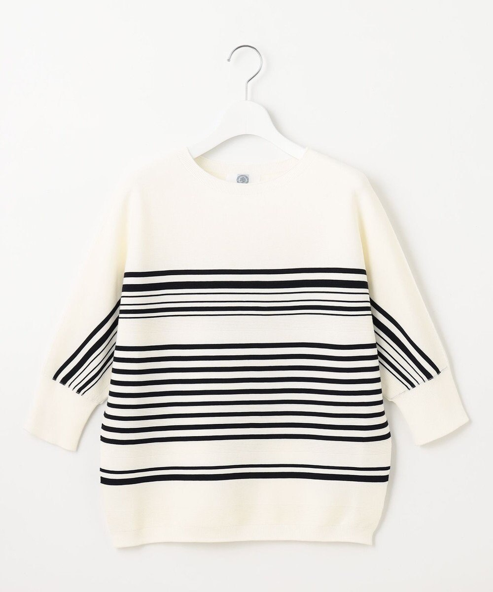 J.PRESS LADIES 【WEB限定カラーあり・洗える】LINKS DOLMAN ホールガーメント ランダムボーダー ニット 