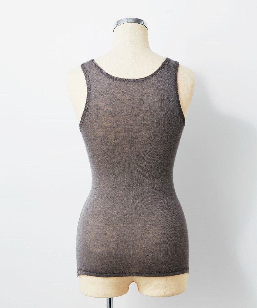 TOQUE 〈大草直子さんアドバイザー〉ロイヤルベビーアルパカ針抜きスムスインナータンクトップ 