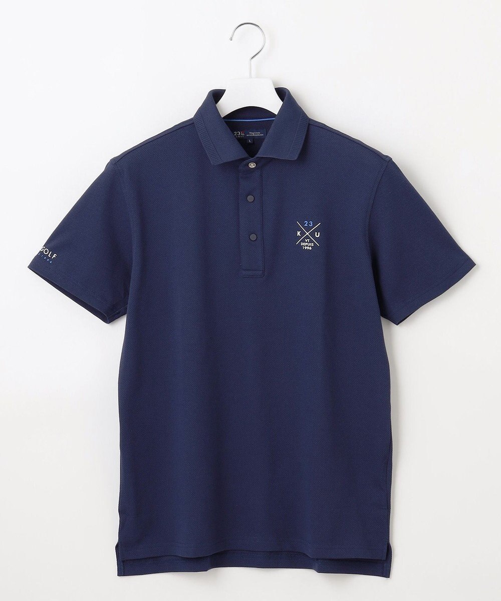 23区GOLF 【MEN】【吸水速乾/UVカット】ハニカムカノコ半袖ポロシャツ 