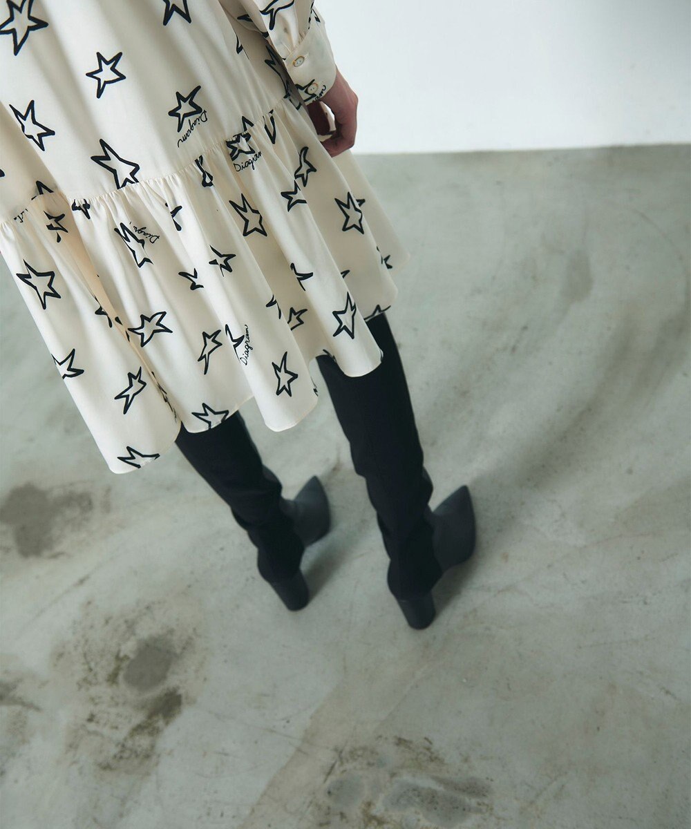 GRACE CONTINENTAL スタープリントミニワンピース 