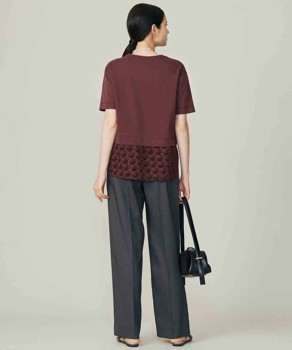 自由区 【カタログ掲載】ジャカードコンビジャージー カットソー 