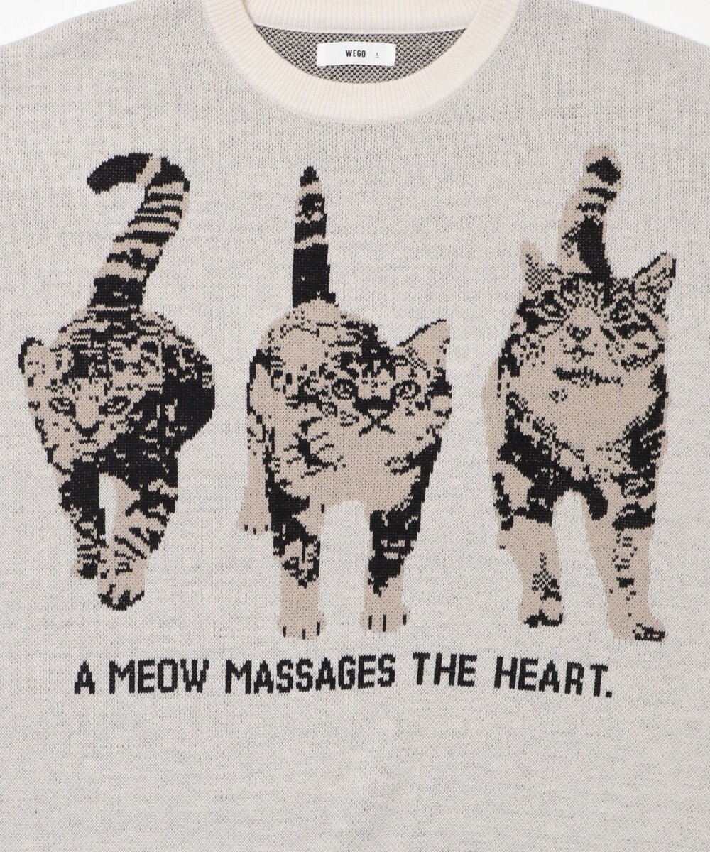 WEGO アニマルジャガードニットプルオーバー 