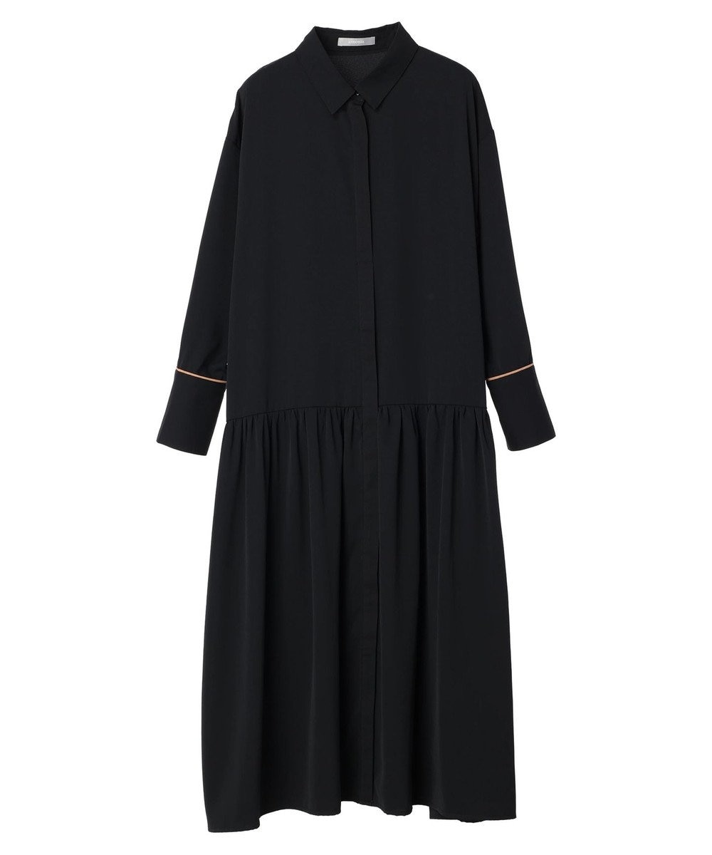 Green Parks armonia．配色シャツワンピース 