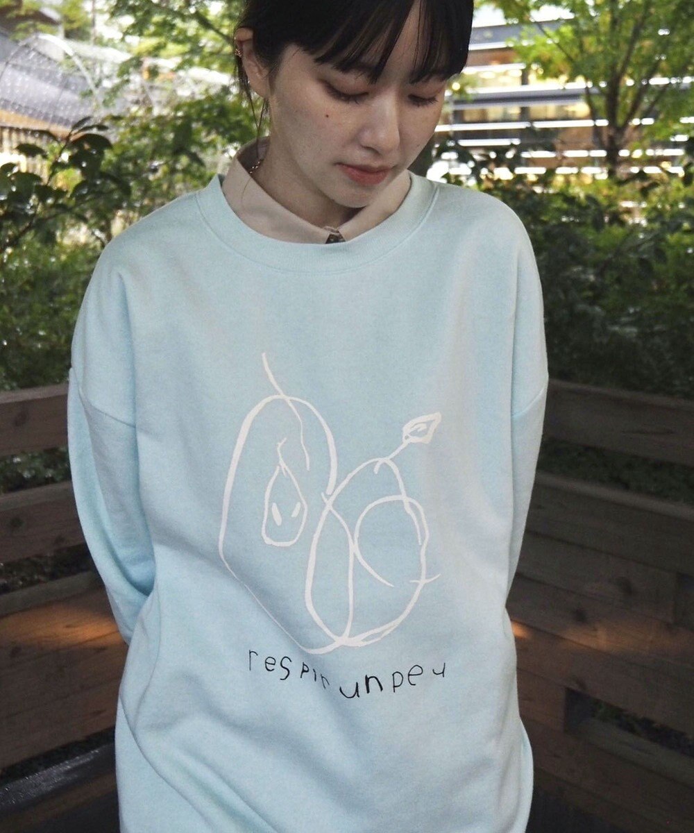 Green Parks 手書きプリントスウェット 