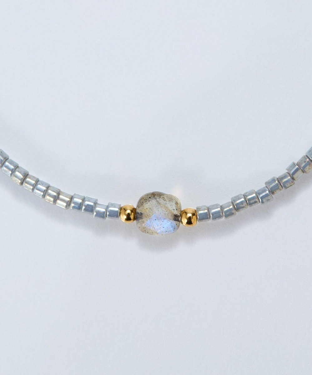 Phoebe ストーンコードブレスレット　グレー/天然石 