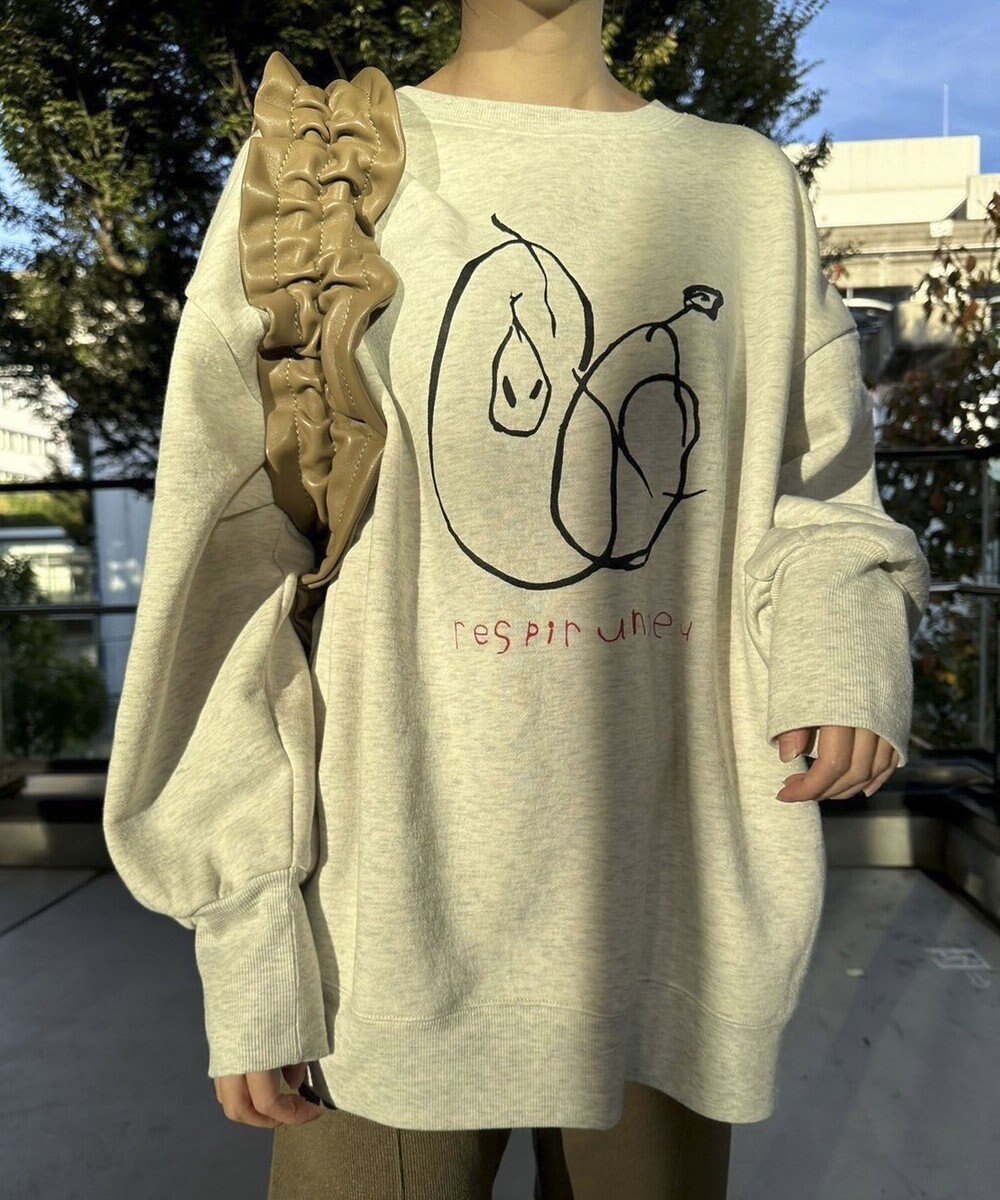 Green Parks 手書きプリントスウェット 