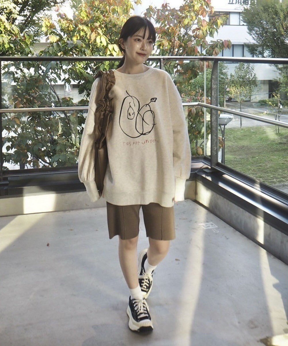 Green Parks 手書きプリントスウェット 