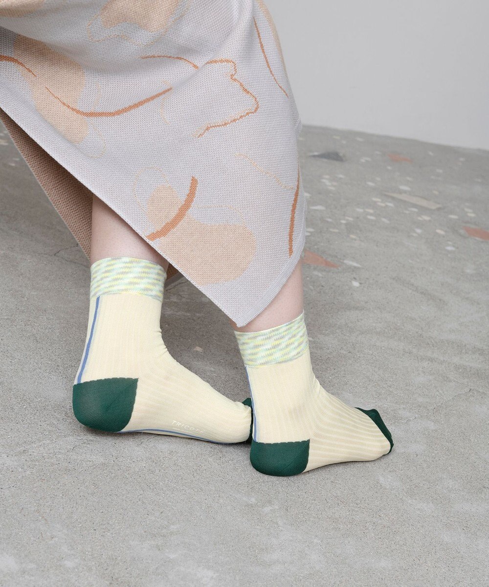 TRICOTE KASURI RIB SOCKS／かすりリブソックス 