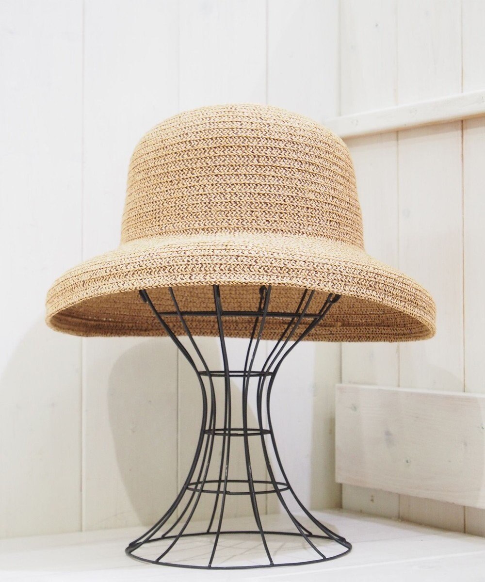 石田製帽 美濃和紙xコットンブレード　ウォッシャブルカサブランカ 