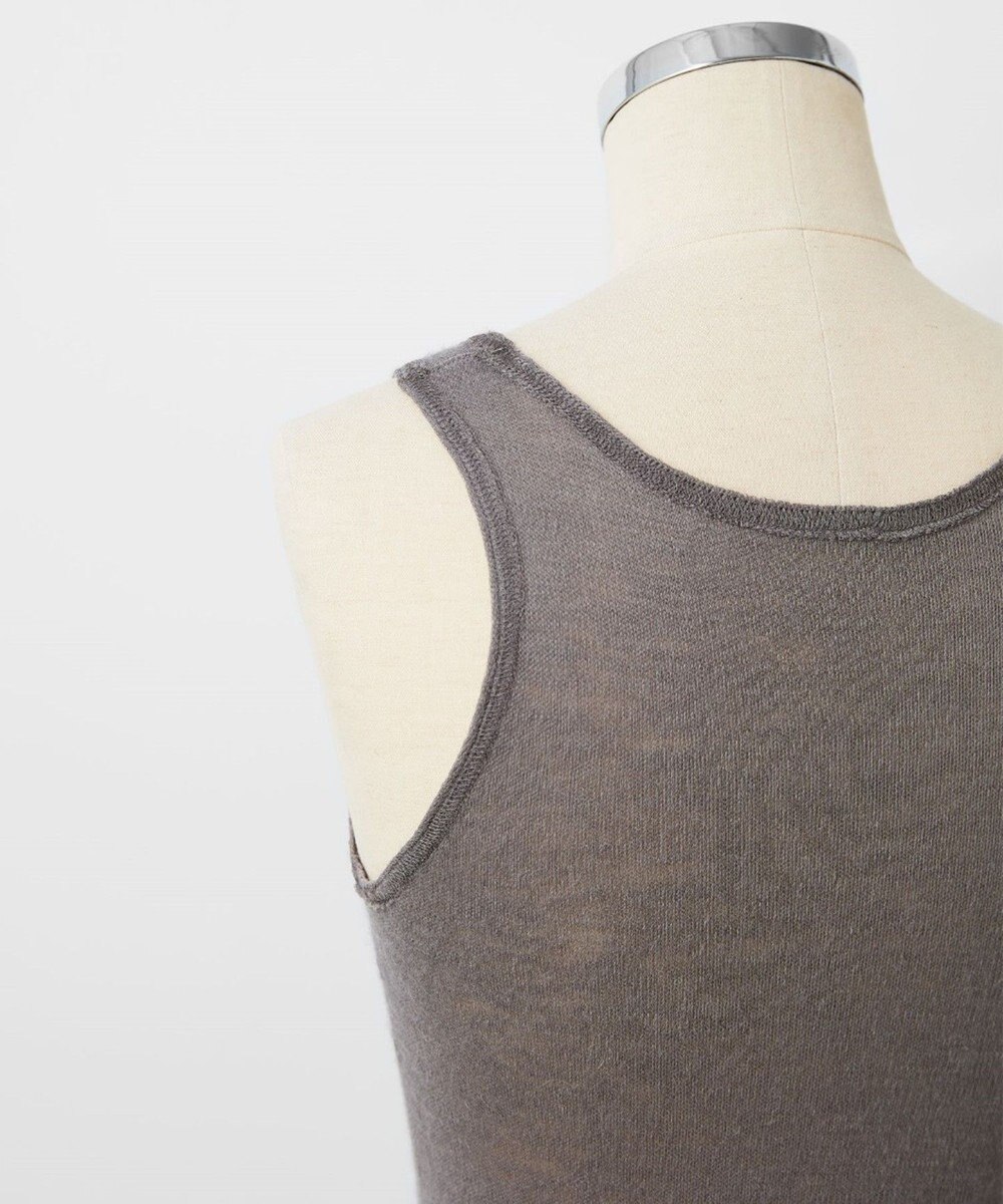 TOQUE 〈大草直子さんアドバイザー〉ロイヤルベビーアルパカ針抜きスムスインナータンクトップ 