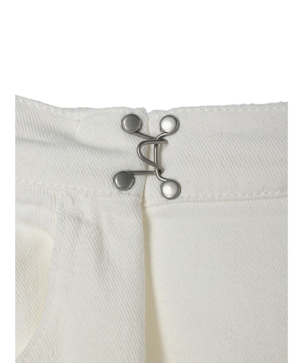 Green Parks ・ＥＬＥＮＣＡＲＥ　ＤＵＥ　ホワイトデニムタックパンツ 