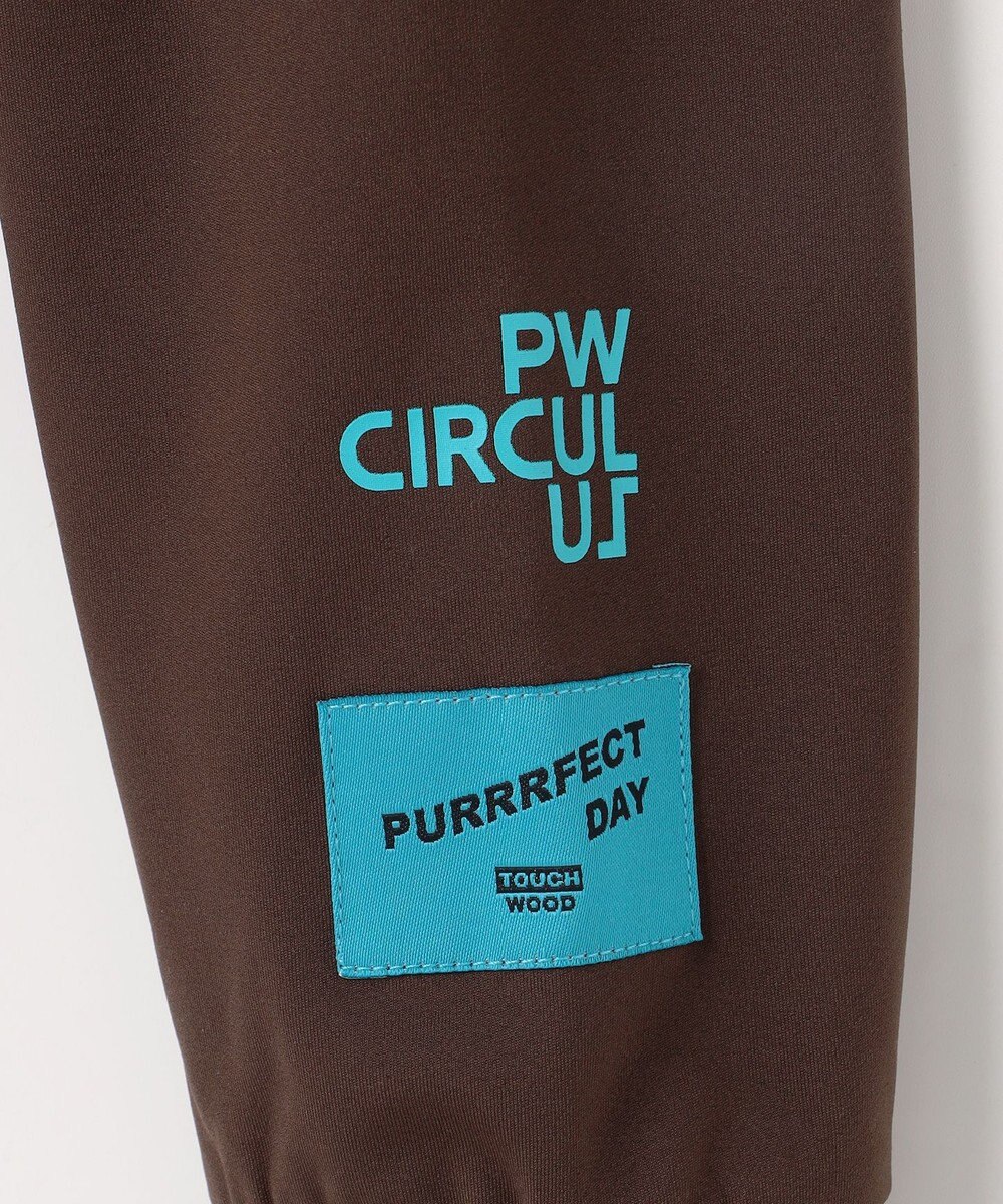 PW CIRCULUS 【裏起毛であたたか】【MEN】WAVY LOGO  裏起毛ロングスリーブモックネックT ゴルフ 