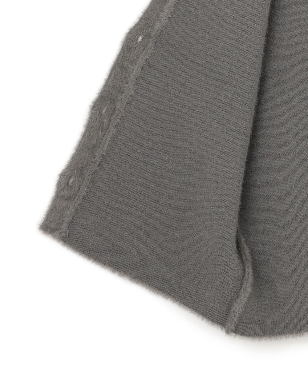 UNFILO L ナイロンシャギー カーディガン ベスト 