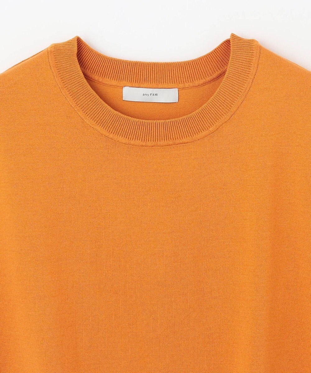 ANY 【洗濯機可】フレンチスリーブニットプルオーバー 