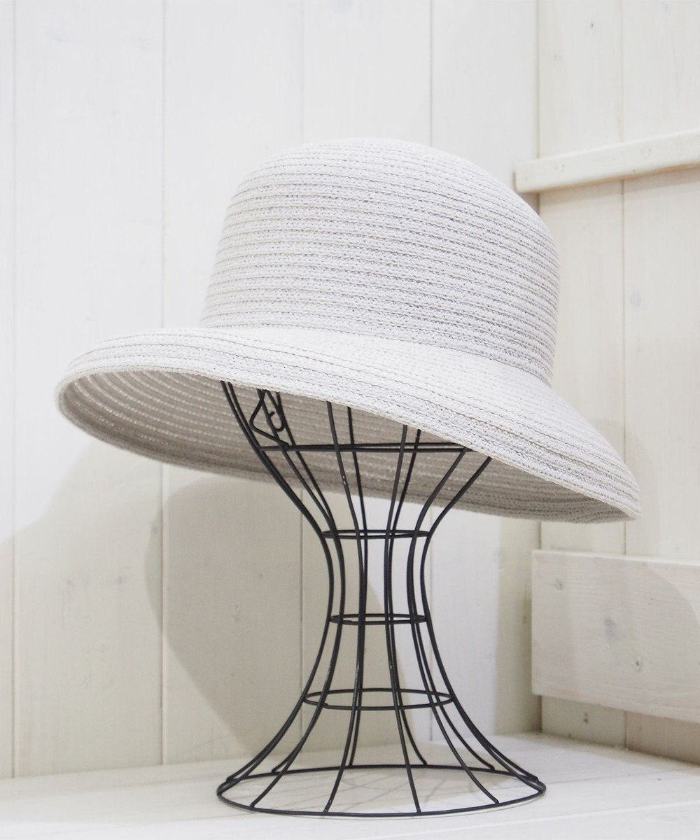 石田製帽 美濃和紙xコットンブレード　ウォッシャブルカサブランカ 