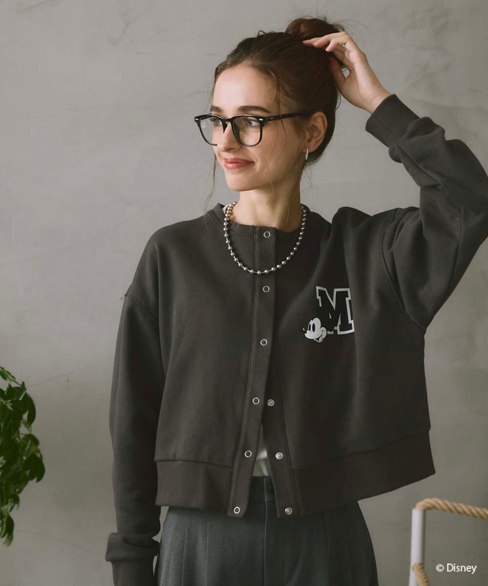 OP／FILA 【ocean pacific】ミッキー/裏毛カーディガン【Disney/ディズニー】 
