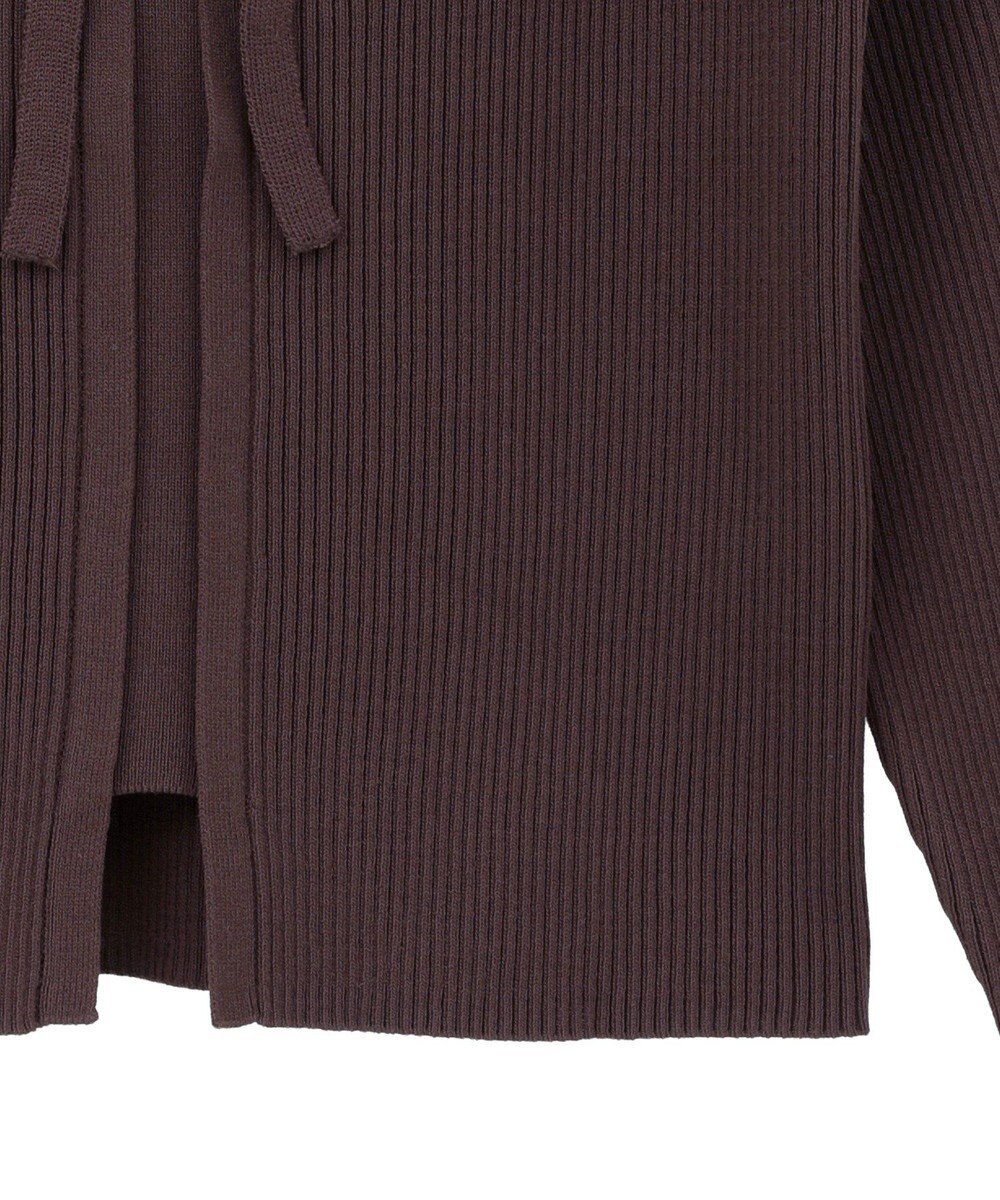 earth music&ecology レイヤード風ギャザーショルダーリブニット 