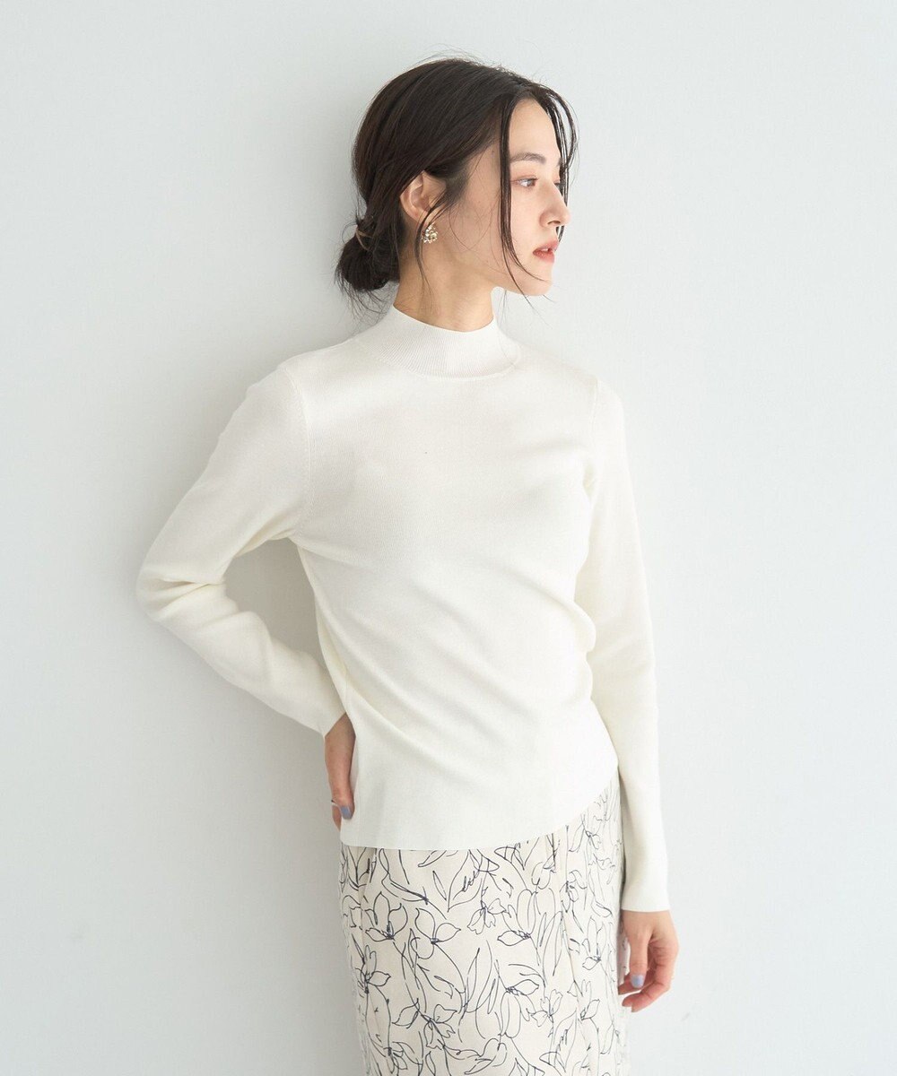 YECCA VECCA ハイネックリブニット 