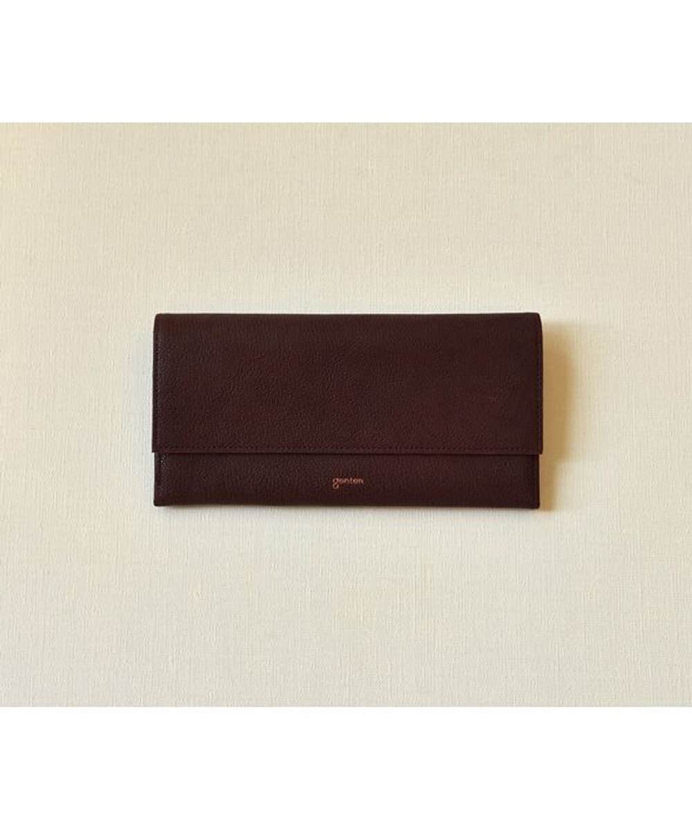 genten 【新色】フレスコ フラップ長財布 
