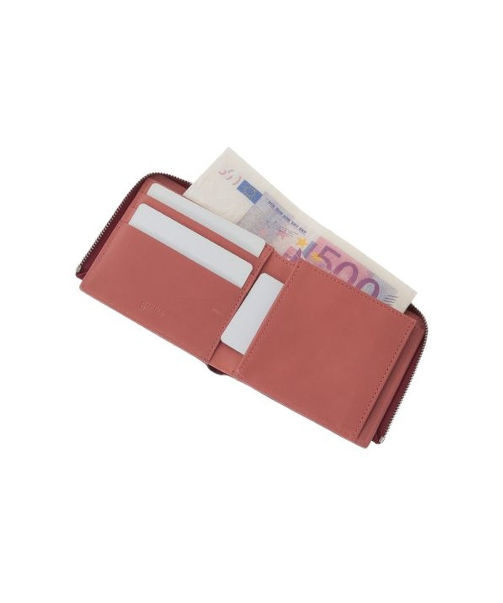 genten カレイド 外ファスナー2つ折り財布 