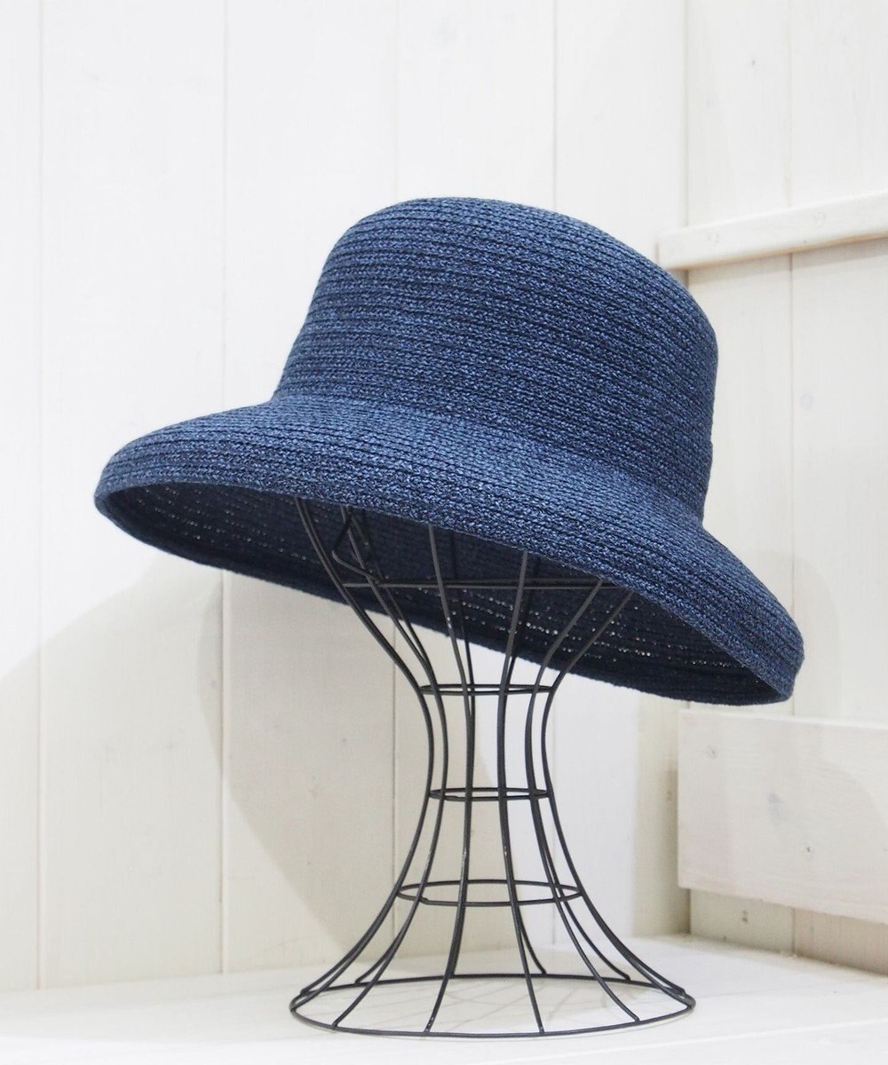 石田製帽 美濃和紙xコットンブレード　ウォッシャブルカサブランカ 