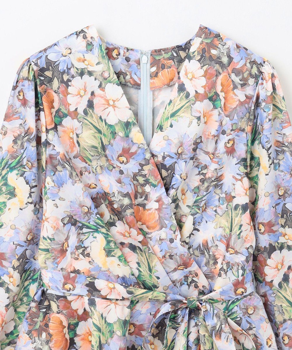 GRACE CONTINENTAL グラデフラワープリントトップ 