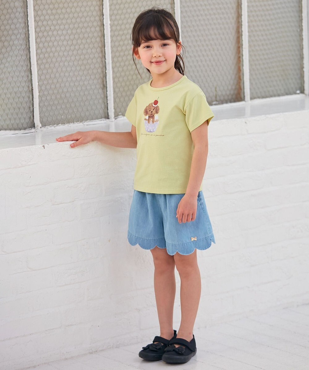 ANY KIDS 裾 スカラップ パンツ 