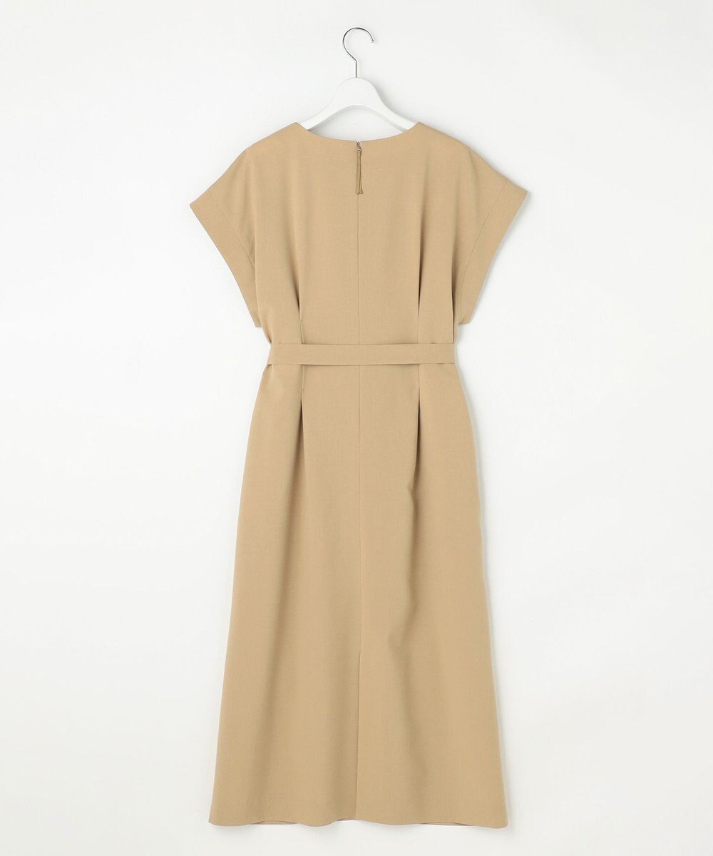 自由区 【ベルト付き】ウーステッドライク ワンピース 