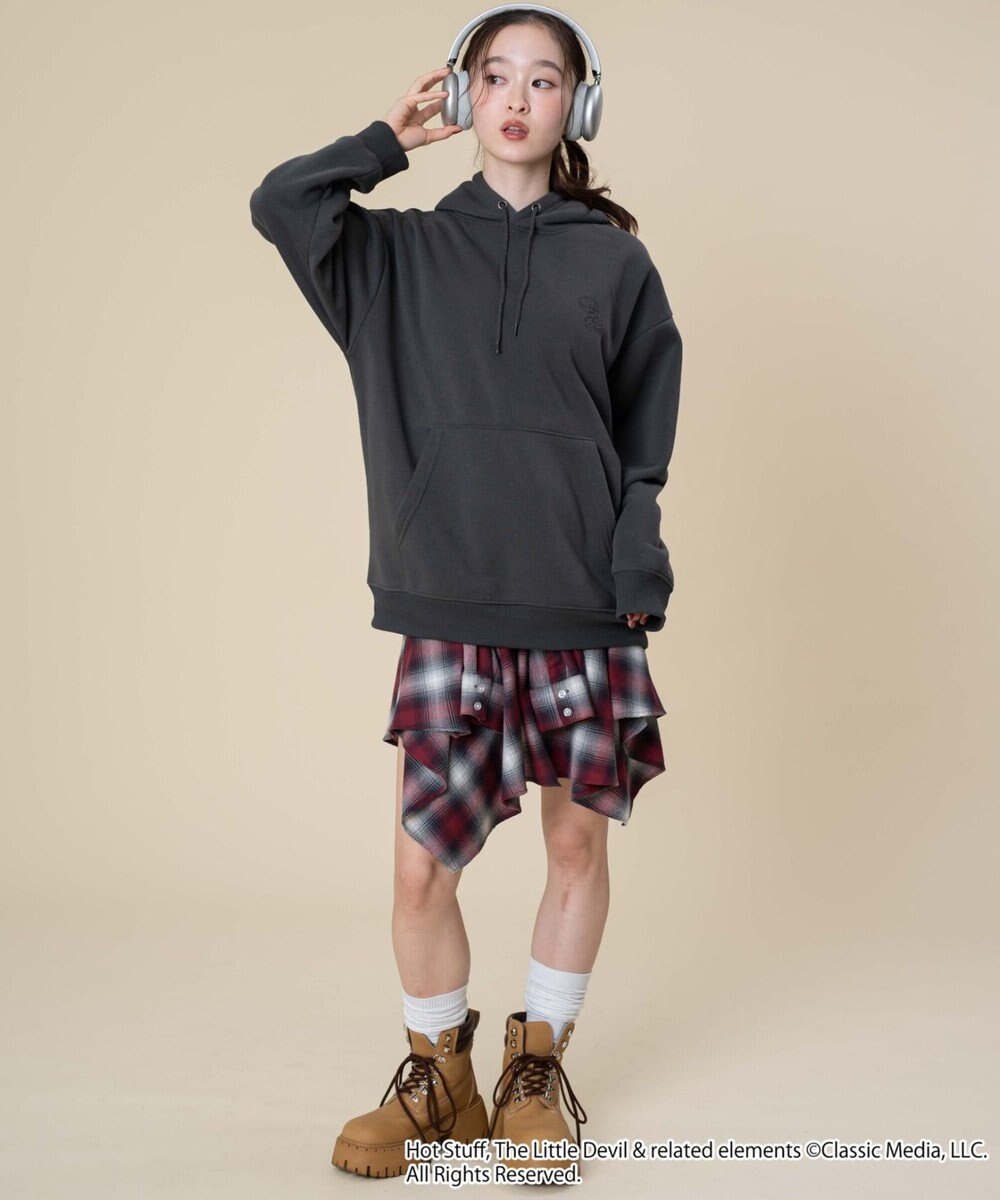 WEGO 【ユニセックス着用ITEM/裏起毛】HOTSTUFFグラフィックプルオーバー 