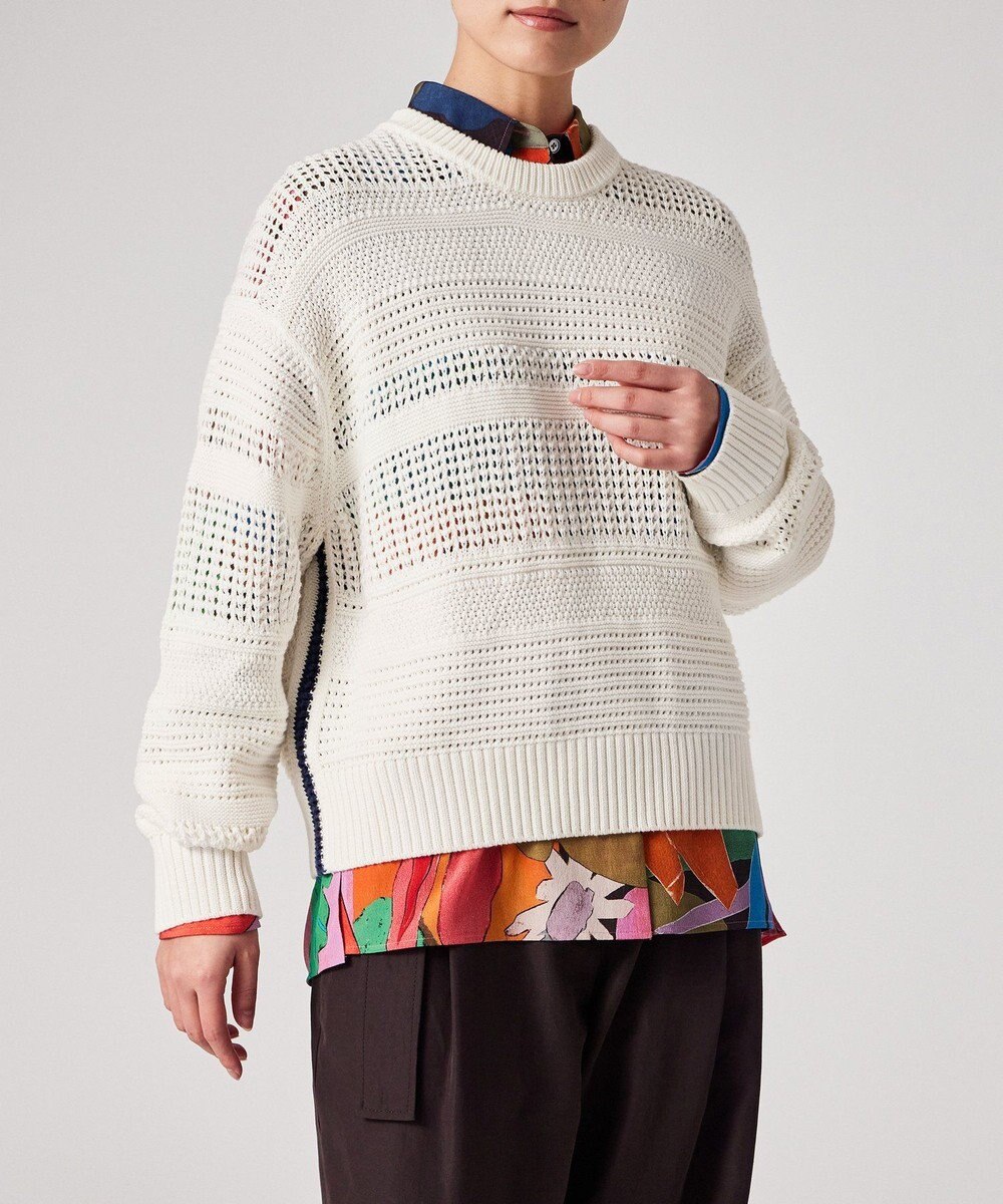 Paul Smith ミックスパターン クルーネックニット 