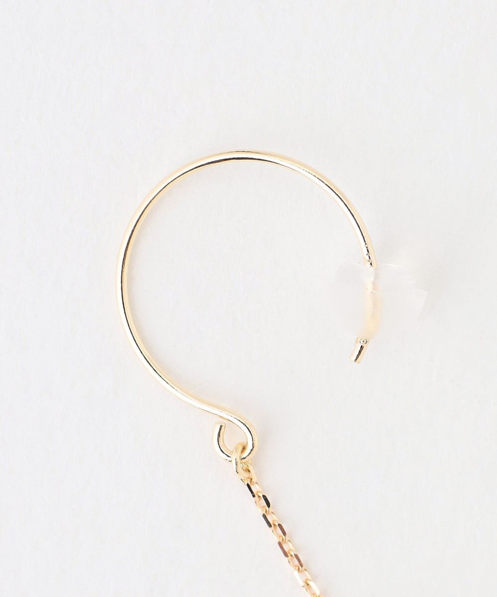 TOCCA 【WEB限定】FRILL PEARL SWING PIERCED EARRINGS K10ゴールド 淡水パールピアス 