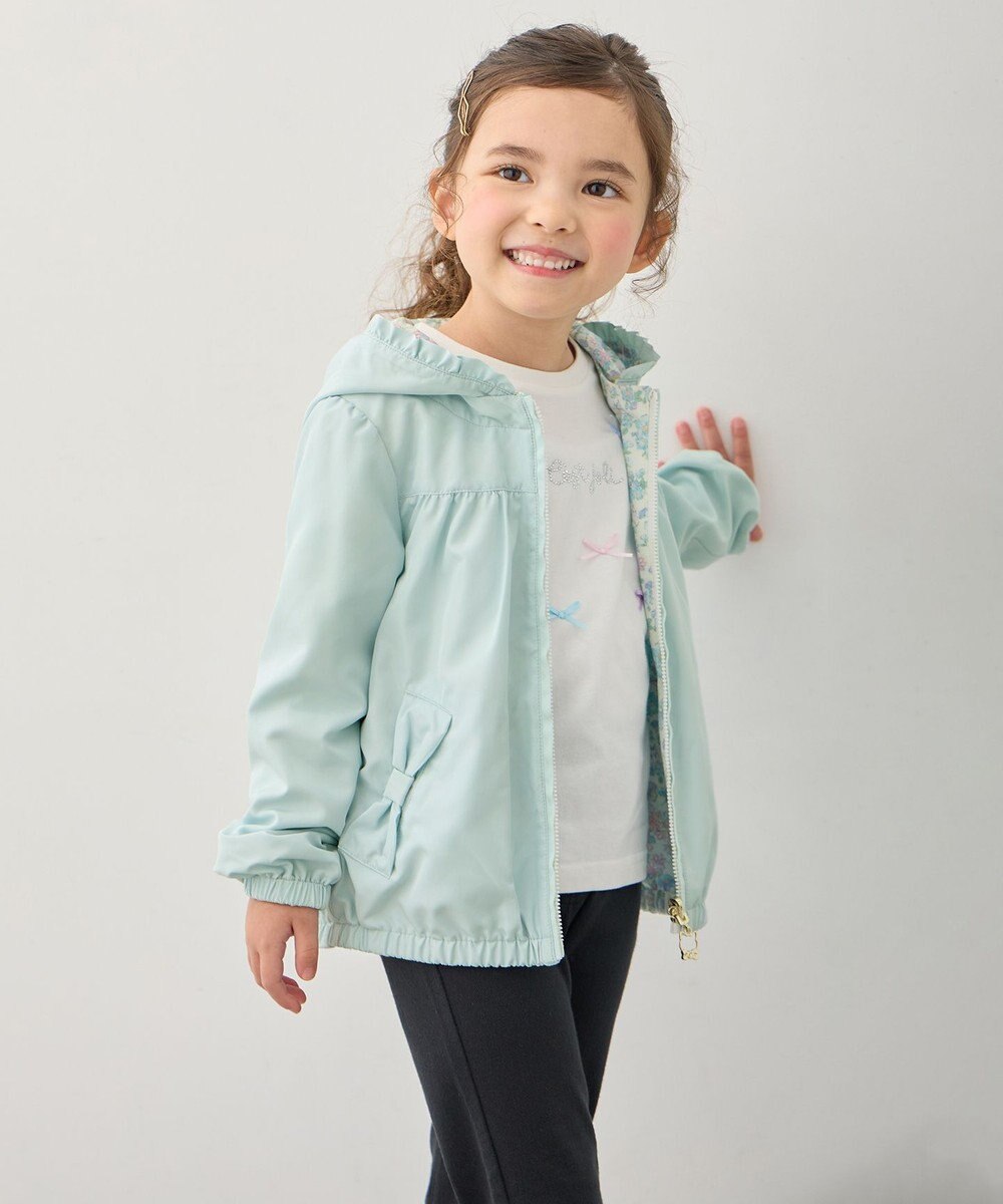 ANY KIDS 【フード取り外し/洗濯機可能】撥水加工リバーシブルゾン 