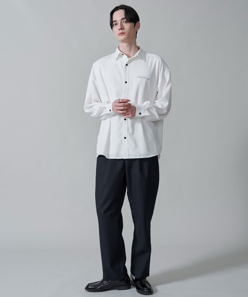 WEGO アムンゼンワンポイントBIGシャツ（LS） 