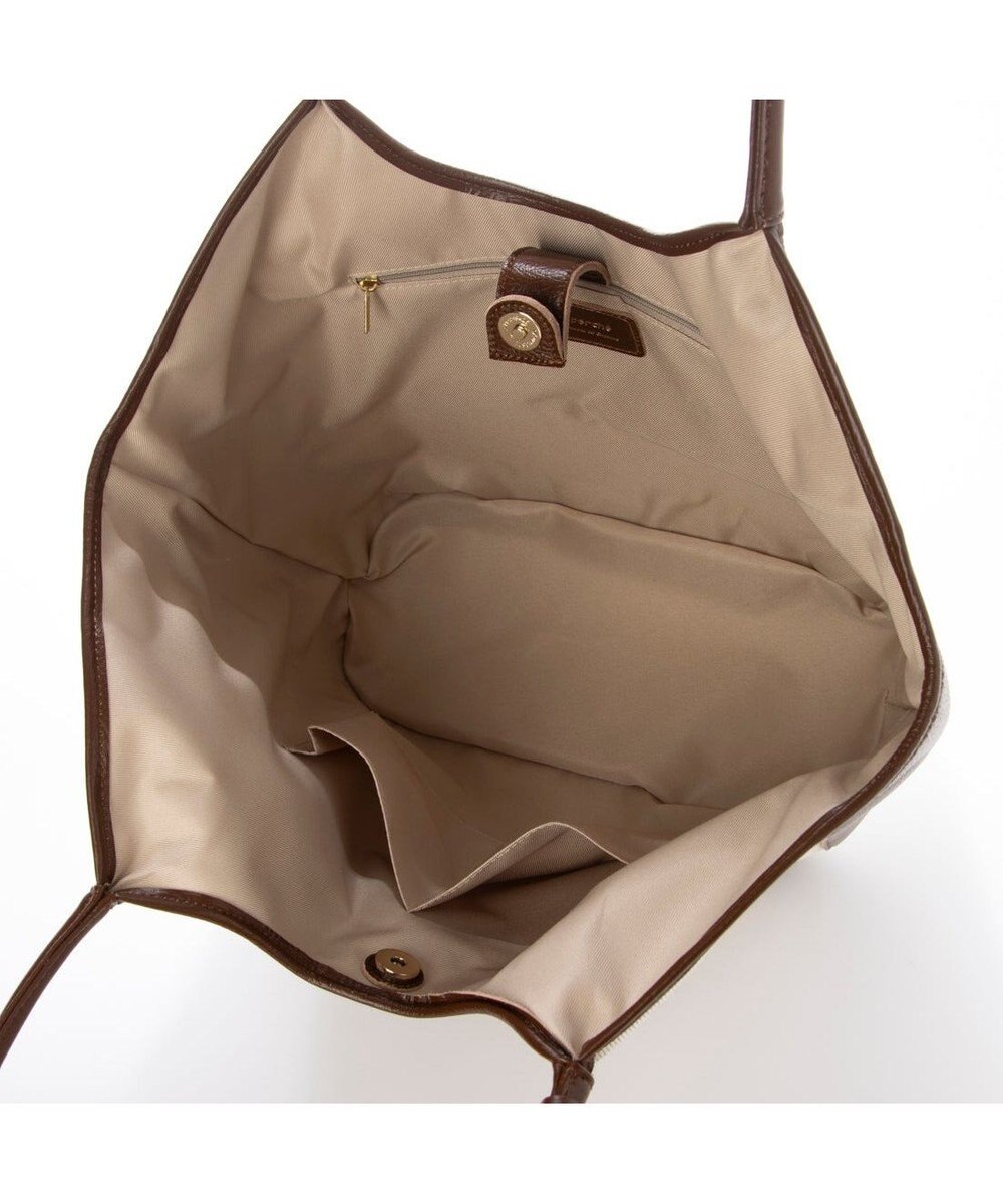 UNBILLION ペルケ perche / キャンバス・牛革トリミングトート 