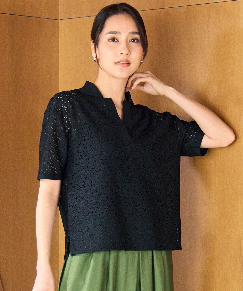 自由区 【カタログ掲載】ラッセルレースジャージー トップス 