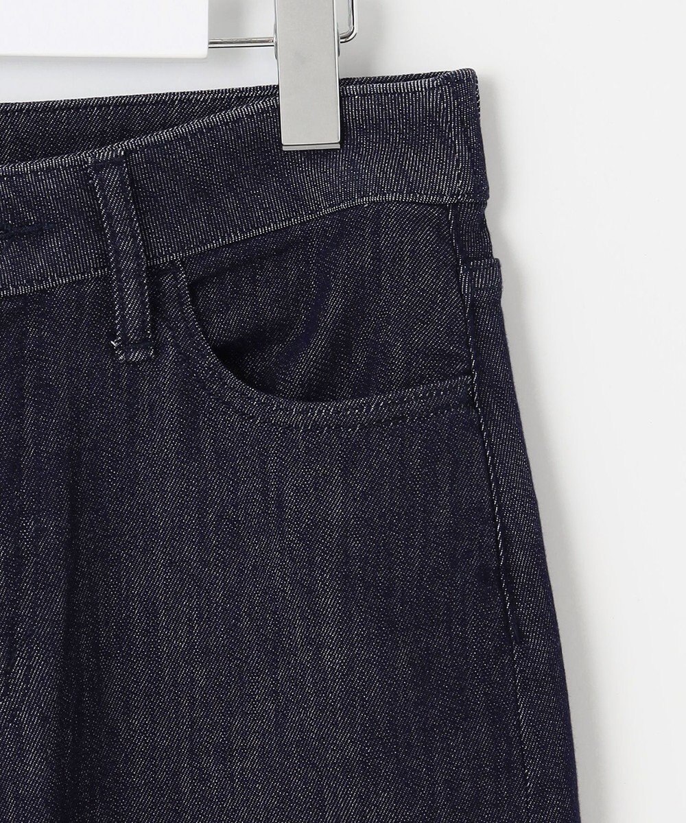 自由区 L 【19号サイズまで展開】ウスカルデニムワイドストレート パンツ 