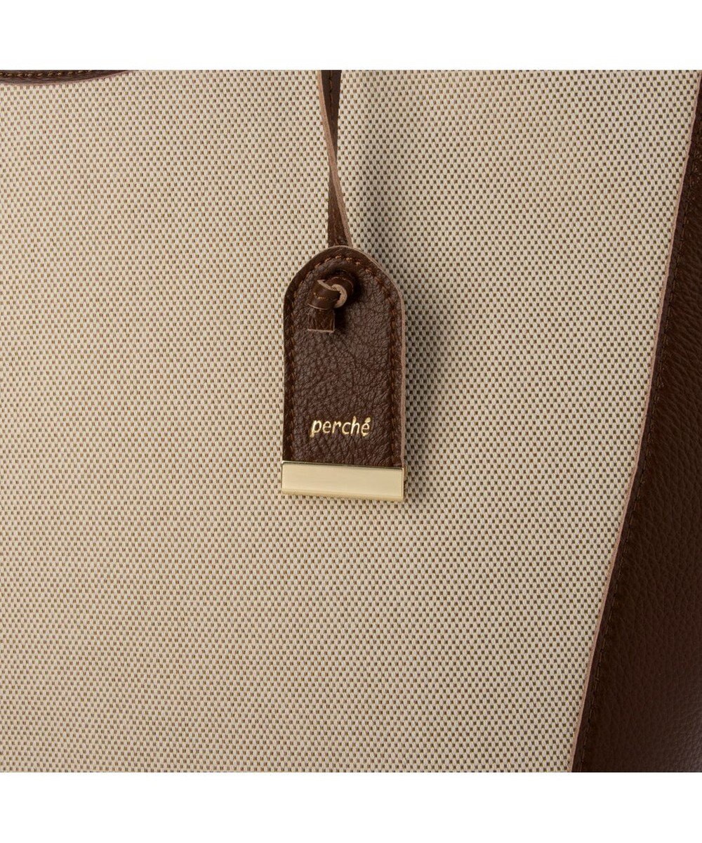 UNBILLION ペルケ perche / キャンバス・牛革トリミングトート 