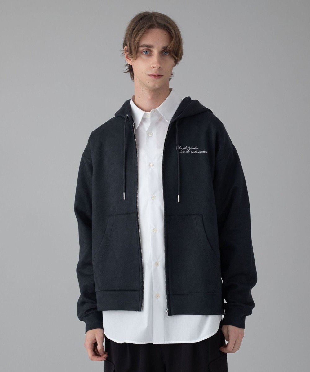 WEGO 【ユニセックス着用ITEM/MLサイズ展開】フェイクスウェードZIPパーカー 