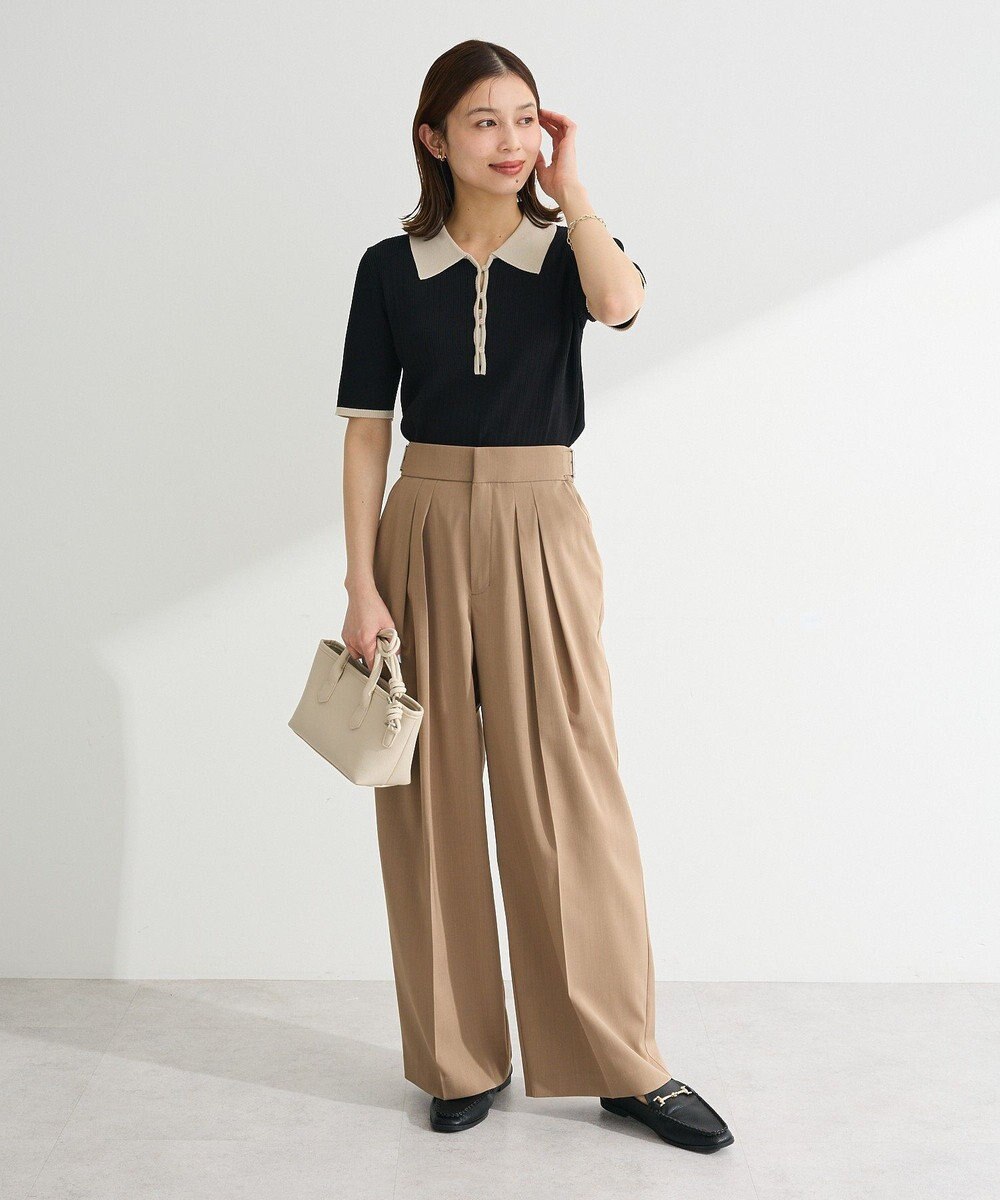 Green Parks タックワイドパンツ 