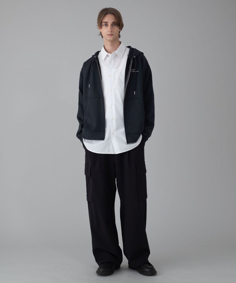 WEGO 【ユニセックス着用ITEM/MLサイズ展開】フェイクスウェードZIPパーカー 