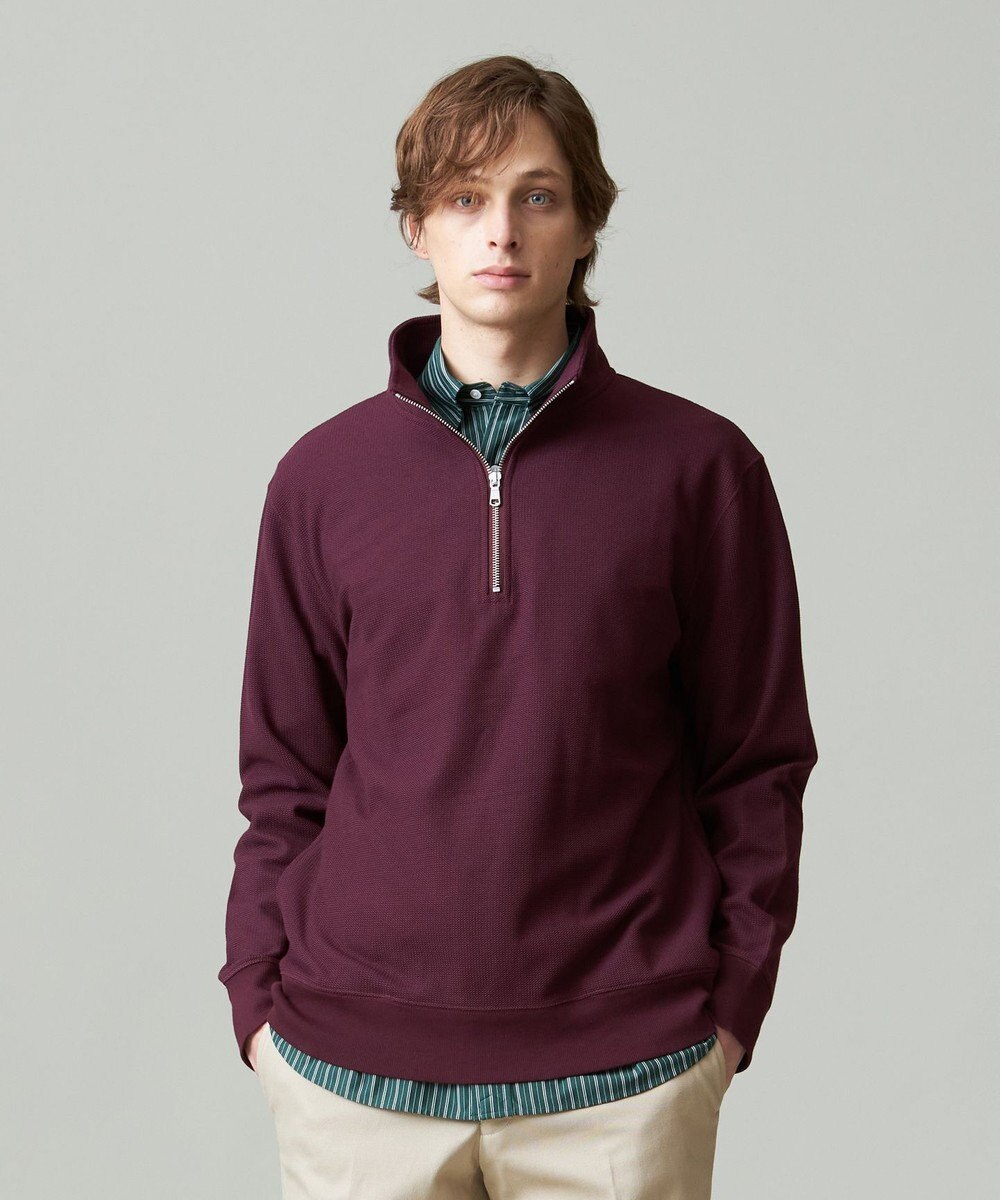 J.PRESS MEN 【J.PRESS PREMIUM JERSEY】ハーフジップ トレーナー 