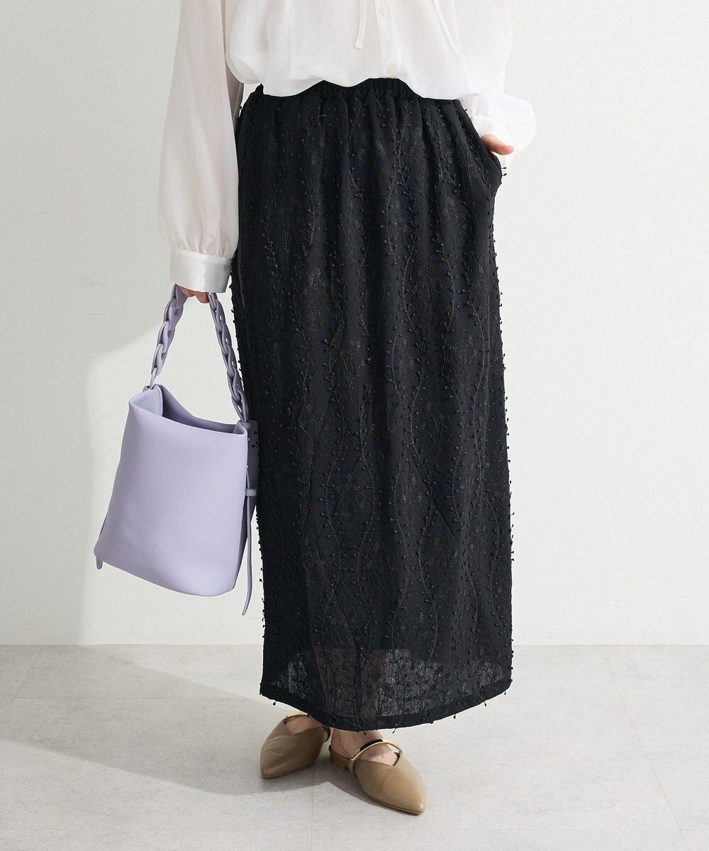 Green Parks ３Ｄレース刺しゅうスカート 