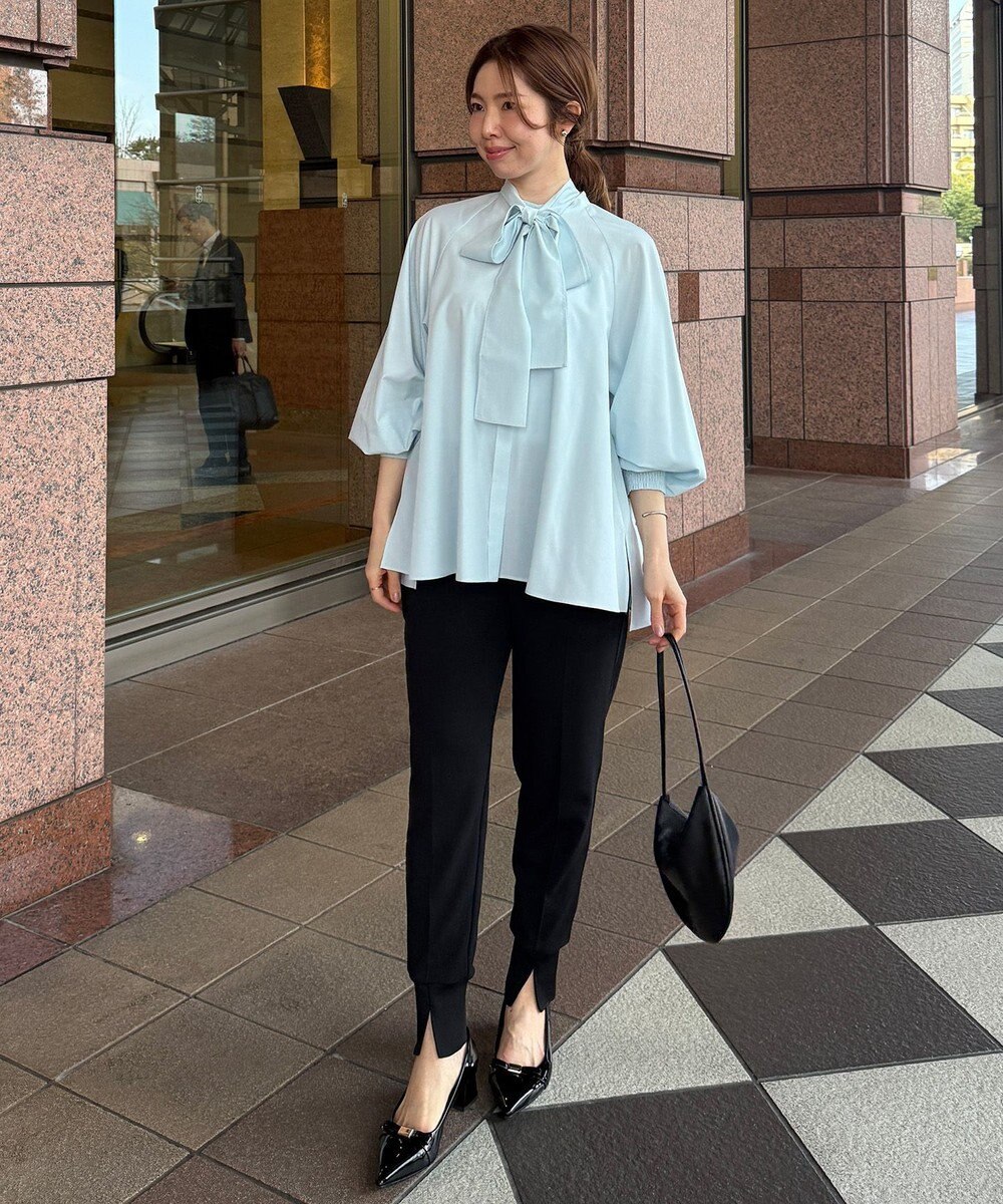 UNFILO 【取り外し可能なボウタイ付き/セレモニー】2WAY ボウタイブラウス 