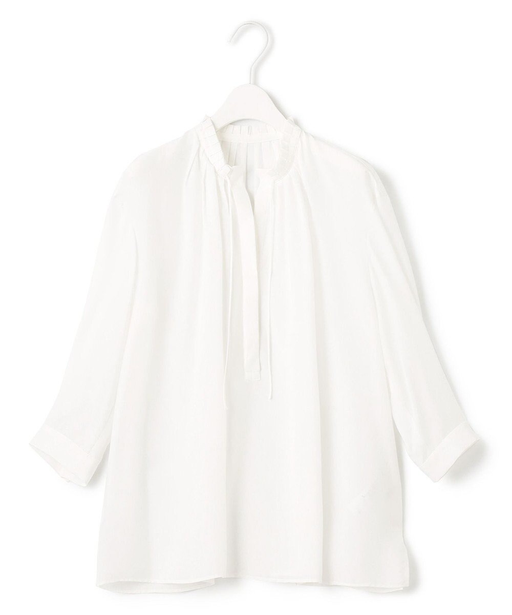 ICB 【接触冷感・速乾・洗える】 ドレープシフォン ブラウス 