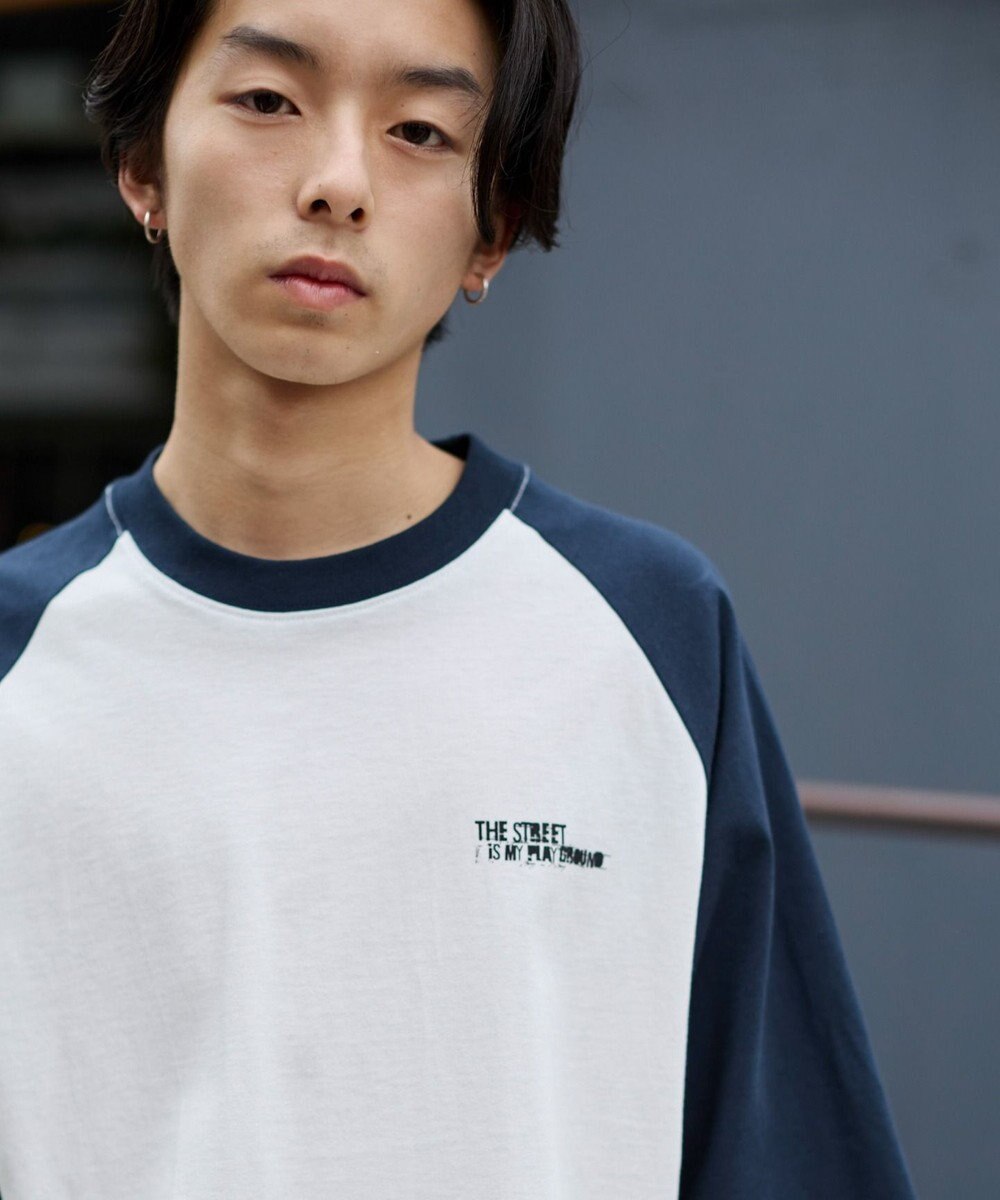 WEGO 【ユニセックス着用ITEM】ラグラングラフィックBIG　T（SS） 