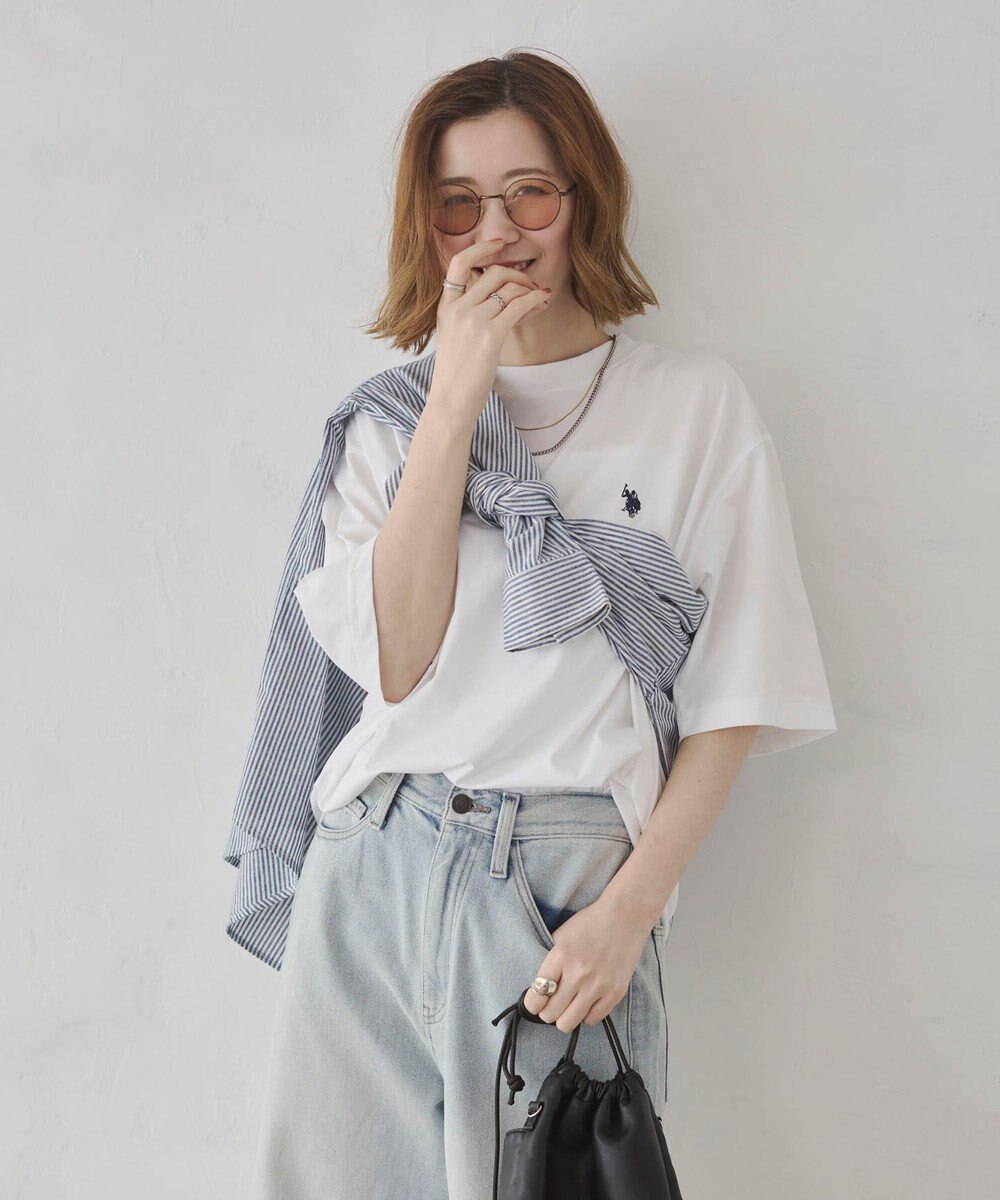 WEGO 【ユニセックス着用ITEM/MLサイズ展開】U.S. POLO ASSN.別注 接触冷感T（SS） 